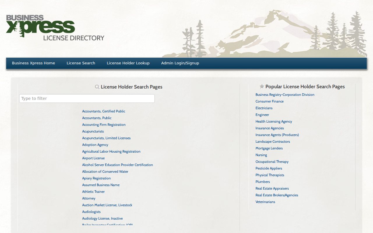 McMinnville past residents Oregon Business Xpress License Directory
