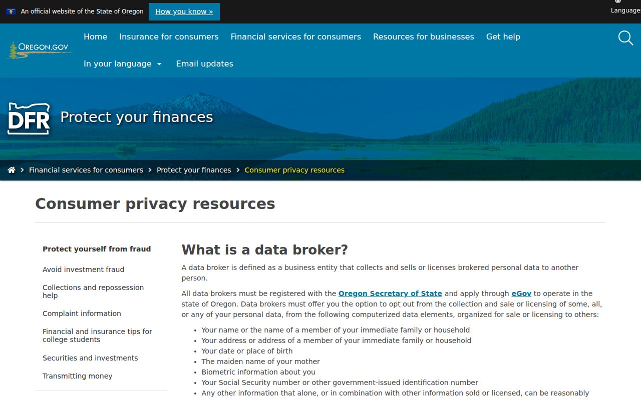 McMinnville neighbors privacy limits and Oregon consumer privacy resources