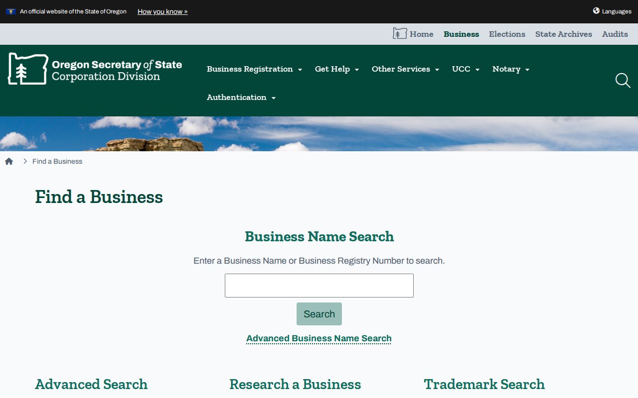 McMinnville resident lookup using Oregon Secretary of State business search