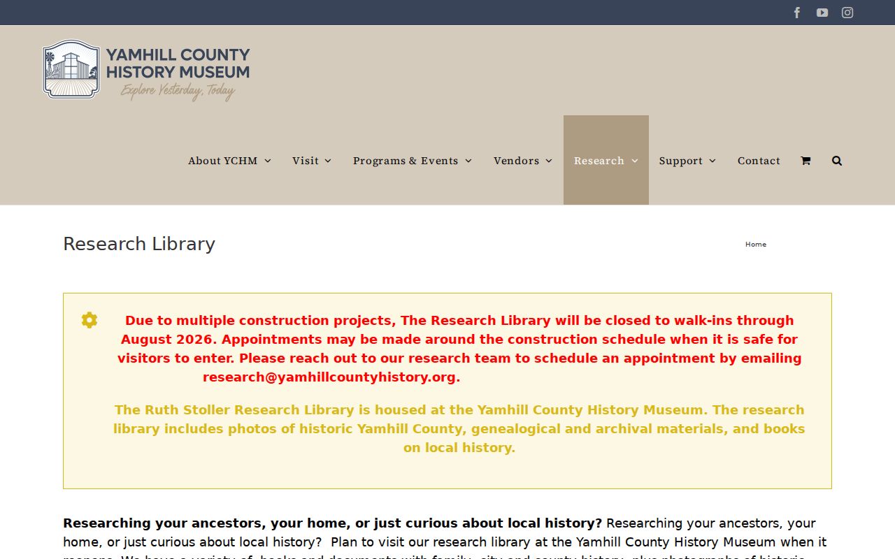 McMinnville city directory research at the Yamhill County History Museum